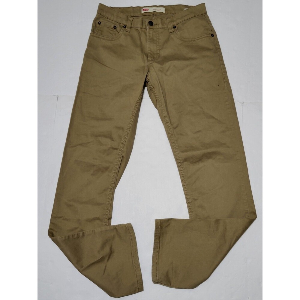 Levi’s 511 Slim Boys Straight Leg Khaki Jeans Size 16Reg (28X28)